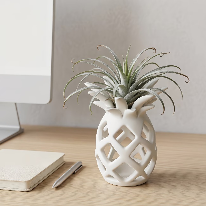 Air Plant Tillandsia - حامل نباتات هوائية على شكل أناناس