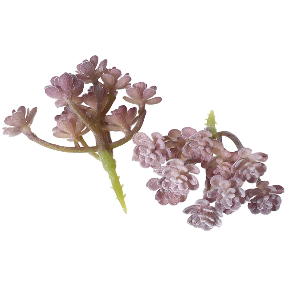 Succulent Arrangement Mini - نباتات عصارية صناعية بنفسجية من البولي