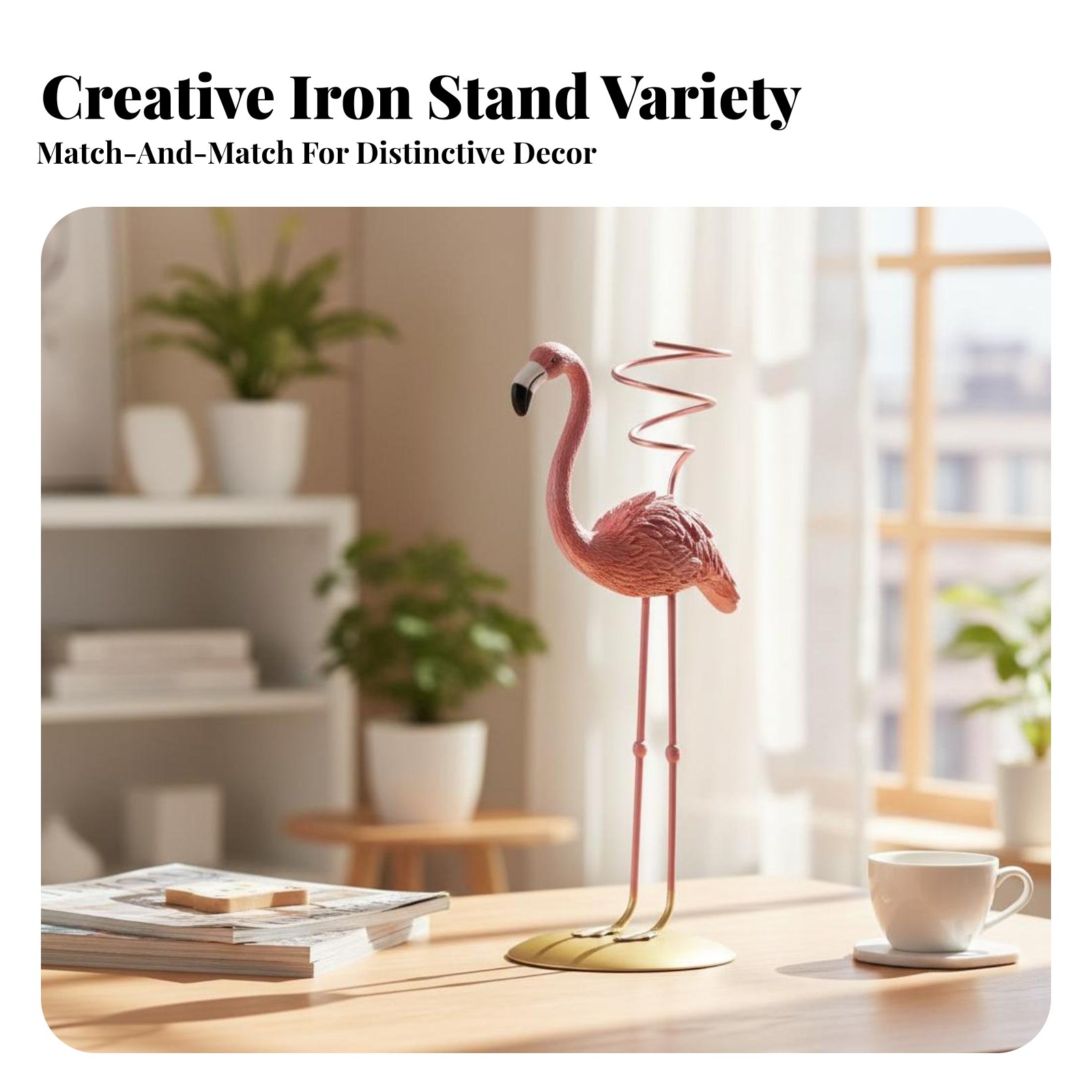Air Plant Tillandsia - حامل نباتات تيلاندزيا هندسي بتصميم نورديك،
