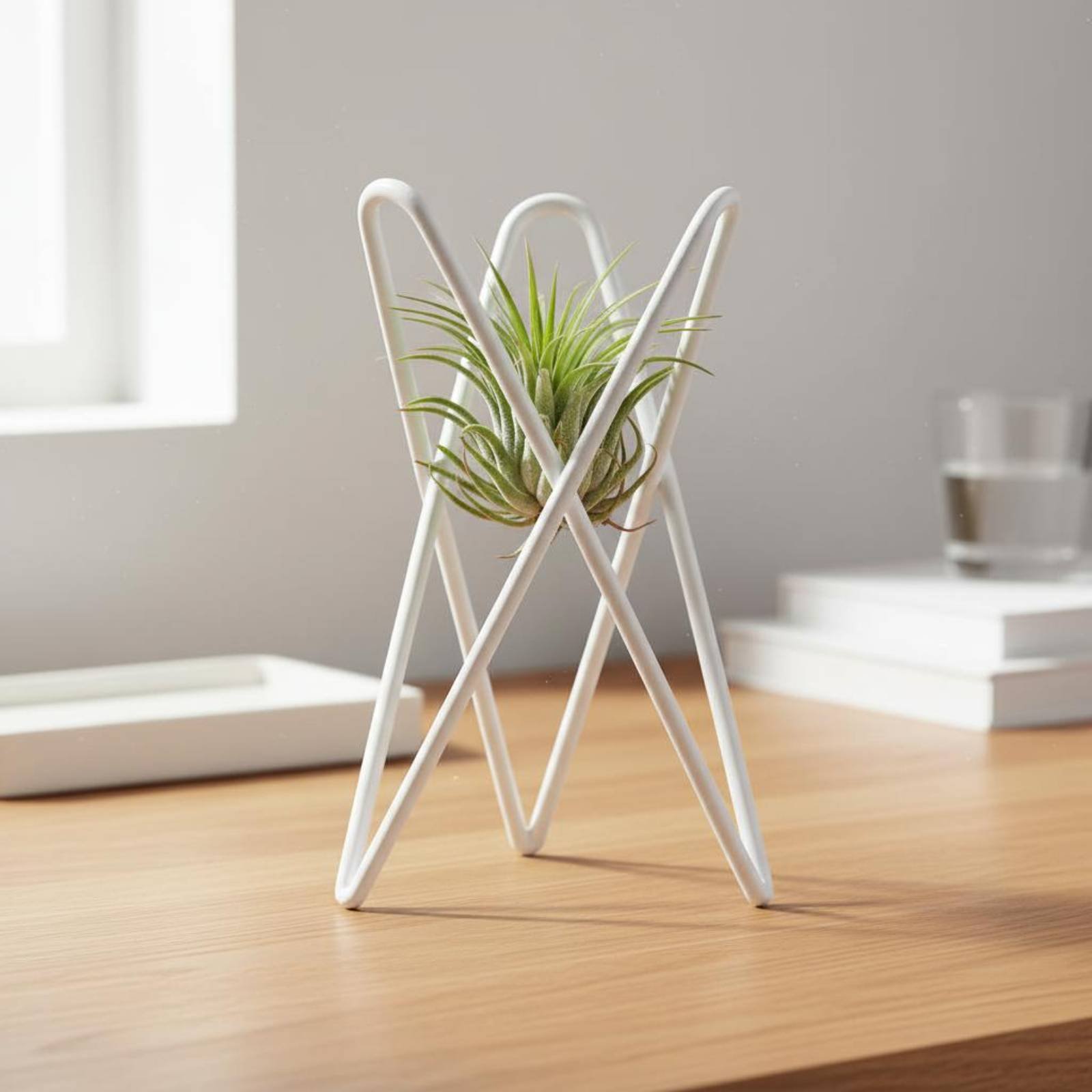 حامل نباتات هوائية بتصميم بسيط - مراجعة Air Plant Tillandsia وسعره