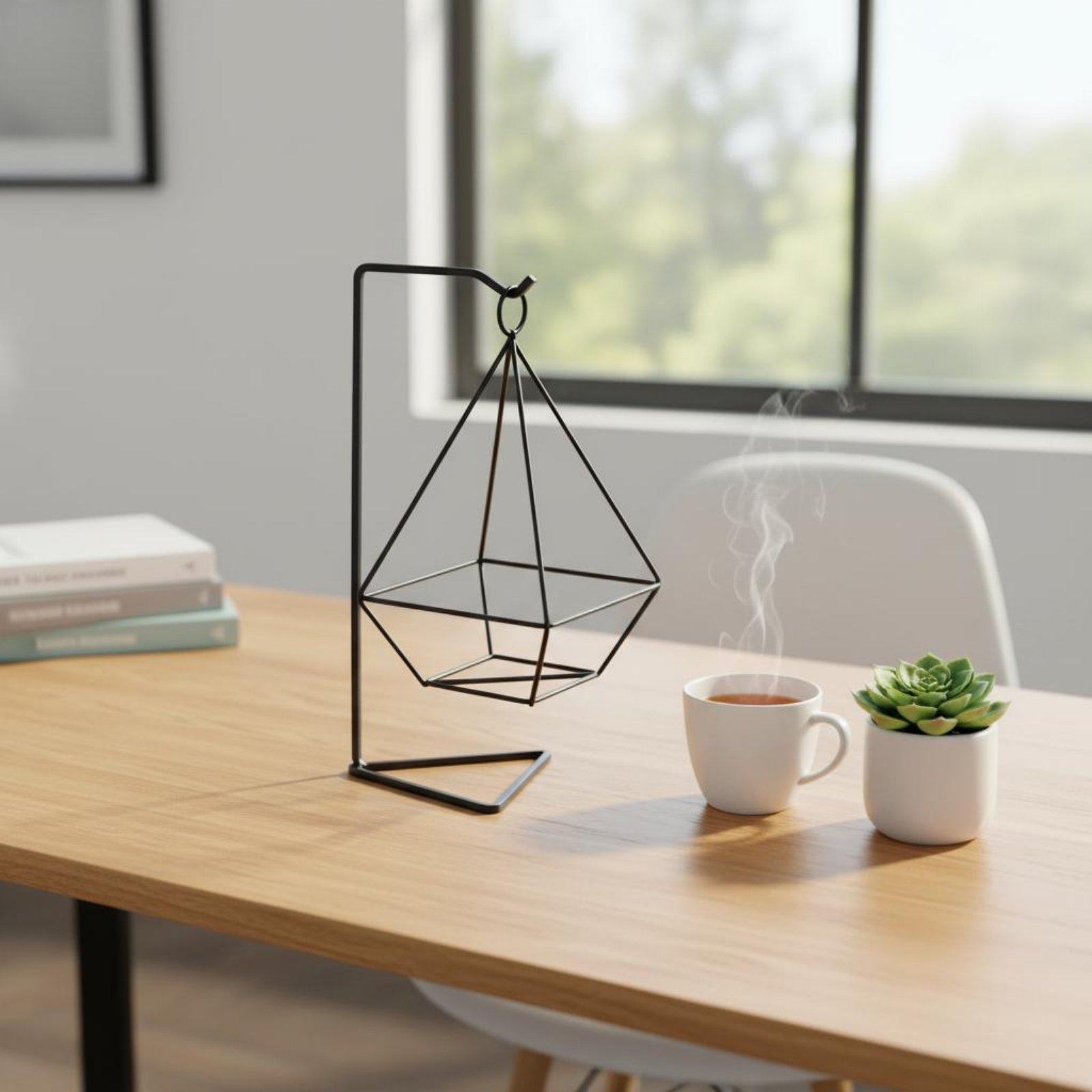 حامل نباتات هوائية بتصميم هندس - مراجعة Air Plant Tillandsia وسعره